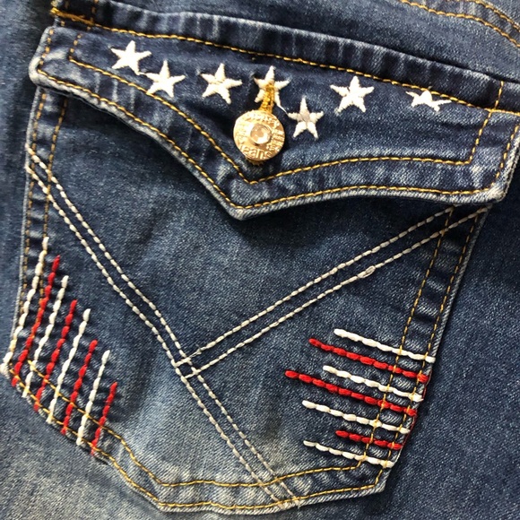 Diverso Jean shorts Bermuda woman’s plus size 24 W Flag stretch soft - Picture 5 of 7